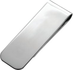 Sterling Silver Plain Polished Money Clip from Carrs Silver