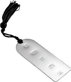 Sterling Silver with Feature Hallmark Arch Bookmark With Tassel