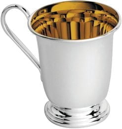 Carrs Sterling Silver Gilded Childrens Classic Cup