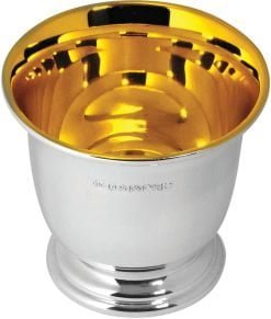 Carrs Hallmarked Sterling Silver Gilded Egg Cup