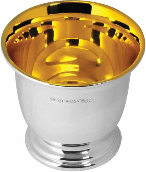 Carrs Hallmarked Sterling Silver Gilded Egg Cup