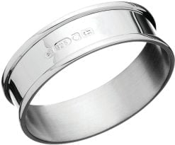 Sterling Silver Narrow Napkin Ring from Carrs Silver