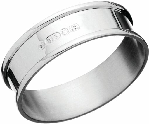 Sterling Silver Narrow Napkin Ring from Carrs Silver