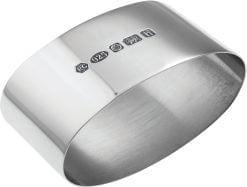 Hallmarked Sterling Silver Oval Napkin Ring from Carrs Silver