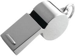 Sterling Silver Referee Whistle from Carrs Silver
