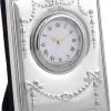 Sterling Silver Regency Mini Desk Clock from Carrs Silver