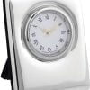 Sterling Silver Plain Mini Desk Clock from Carrs Silver