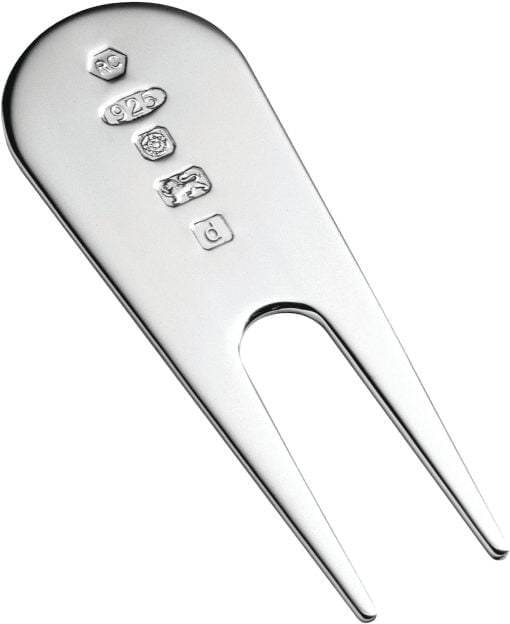 Carrs Sterling Silver Golf Pitch Repairer With Feature Hallmark