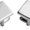 Square Sterling Silver Cufflinks With Posts from Carrs Silver