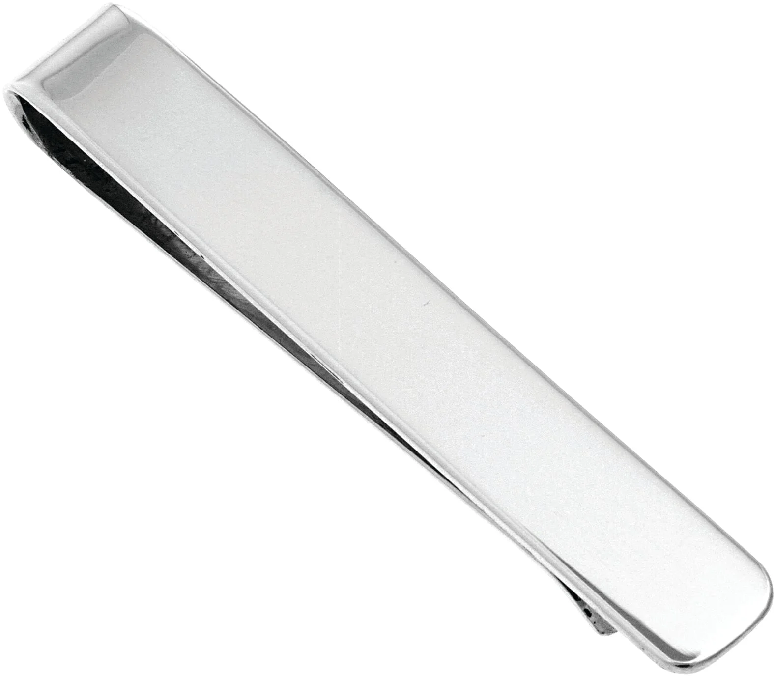 Sterling Silver Plain Polished Tie Slide by Carrs Silver