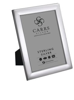 Sterling Silver Plain Cushioned Photo Frame from Carrs Silver