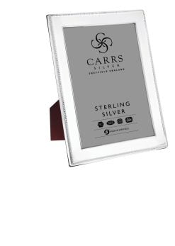 Sterling Silver 10 x 8 Rope Edge Photo Frame with Wood Back - Carrs Silver
