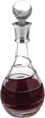 spiral cut crystal decanter