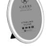 Sterling Silver Narrow Bead Oval Hallmarked Photo Frame by Carrs Silver