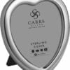 sterling silver plain heart photo frame