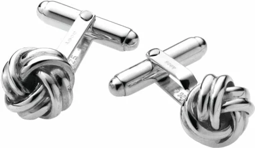 Sterling Silver Celtic Knot Post Cufflinks from Carrs Silver