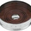 straight-sided sterling silver coaster