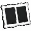 Sterling Silver Traditional Plain Daisy 3.5 x 2.5 Double Photograph Frame from Carrs Silver