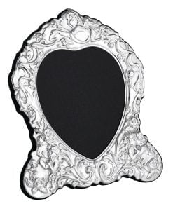 Sterling Silver Traditional Heart Cherub 6 x 4 Inch Photograph Frame by Carrs Silver