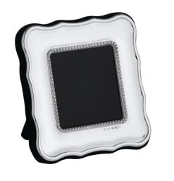 Sterling Silver Traditional Scallop Edge 2 x 2 Inch Square Photograph Frame - Carrs Silver