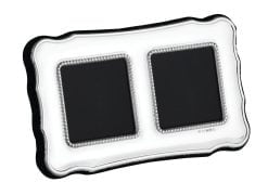 Sterling Silver Traditional Scallop Edge 2 x 2 Double Photograph Frame - Carrs Silver