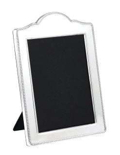 Sterling Silver Traditional Bead 7 x 5 Inch Portrait Photograph Frame from Carrs Silver
