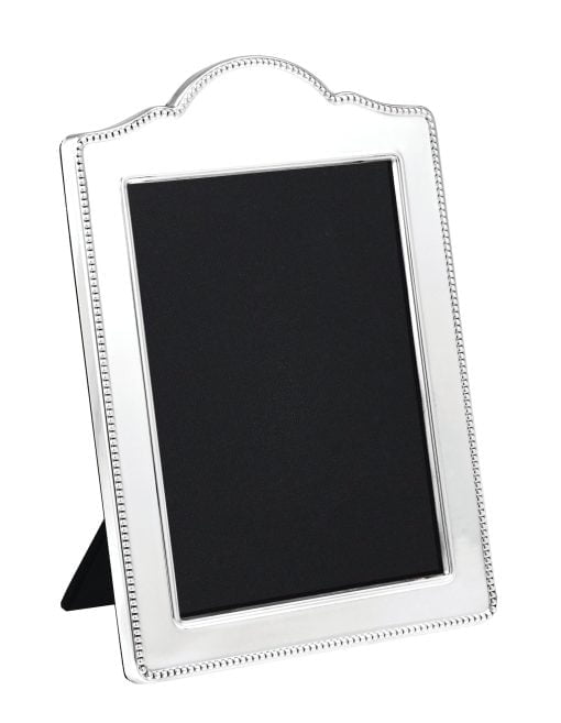Sterling Silver Traditional Bead 7 x 5 Inch Portrait Photograph Frame from Carrs Silver