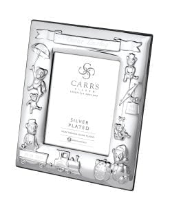 Silver Plated Bear Motif 4 x 3 Photograph Frame By Carr's Silver