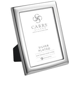Silver Plate Cushioned Plain Photo Frame from Carrs Silver