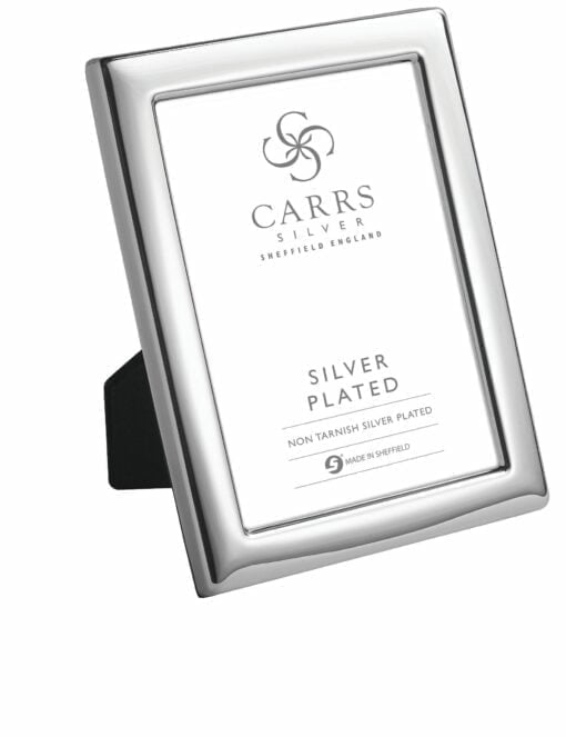 Silver Plate Cushioned Plain Photo Frame from Carrs Silver