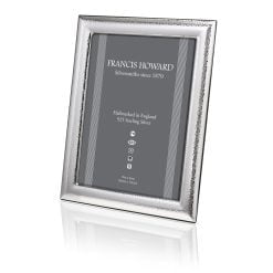 Sterling Silver Hammered Photograph Frame by Francis Howard