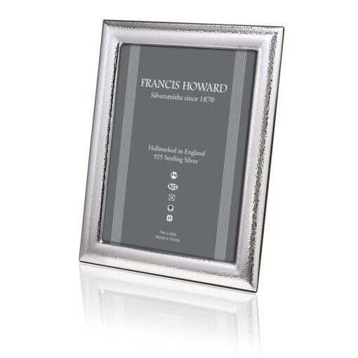 Sterling Silver Hammered Photograph Frame by Francis Howard