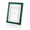 Sterling Silver and Green Enamel Photograph Frame by Francis Howard