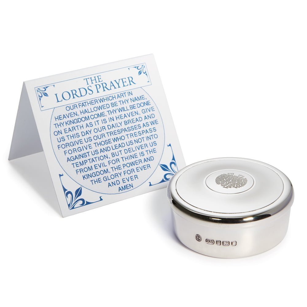 Sterling Silver Lords Prayer Keepsake Box by Francis Howard