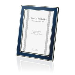 Sterling Silver Blue Enamel Photograph Frame Francis Howard