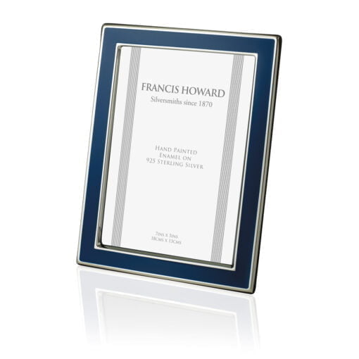Sterling Silver Blue Enamel Photograph Frame Francis Howard