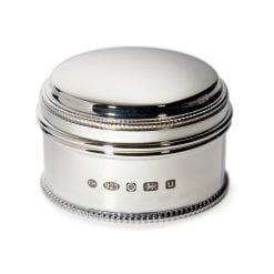 Sterling Silver Medium Round Bead Keepsake Box by Francis Howard