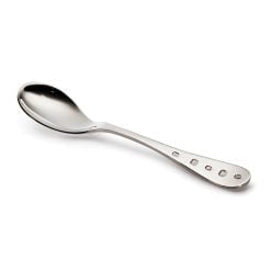 Sterling Silver Modern Children's Spoon with Feature Hallmark by Francis Howard