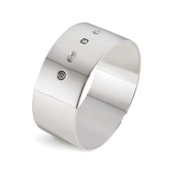 Sterling Silver Feature Hallmark Narrow Napkin Ring by Francis Howard
