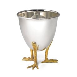 Sterling Silver Chicken Leg Egg Cup by Francis Howard
