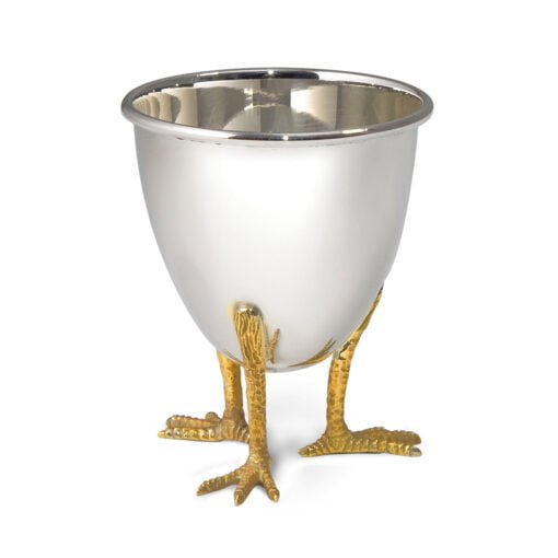 Sterling Silver Chicken Leg Egg Cup by Francis Howard