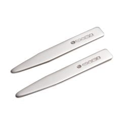 Sterling Silver Hallmarked Collar Stiffeners by Francis Howard