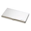 silver business card holder