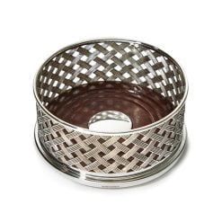 Sterling Silver Weave Wine Bottle Coaster from Francis Howard