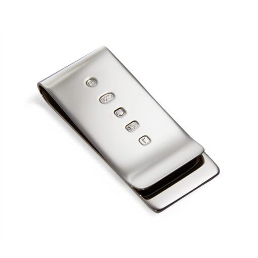 Sterling Silver Feature Hallmark Heavy Money Clip Francis Howard