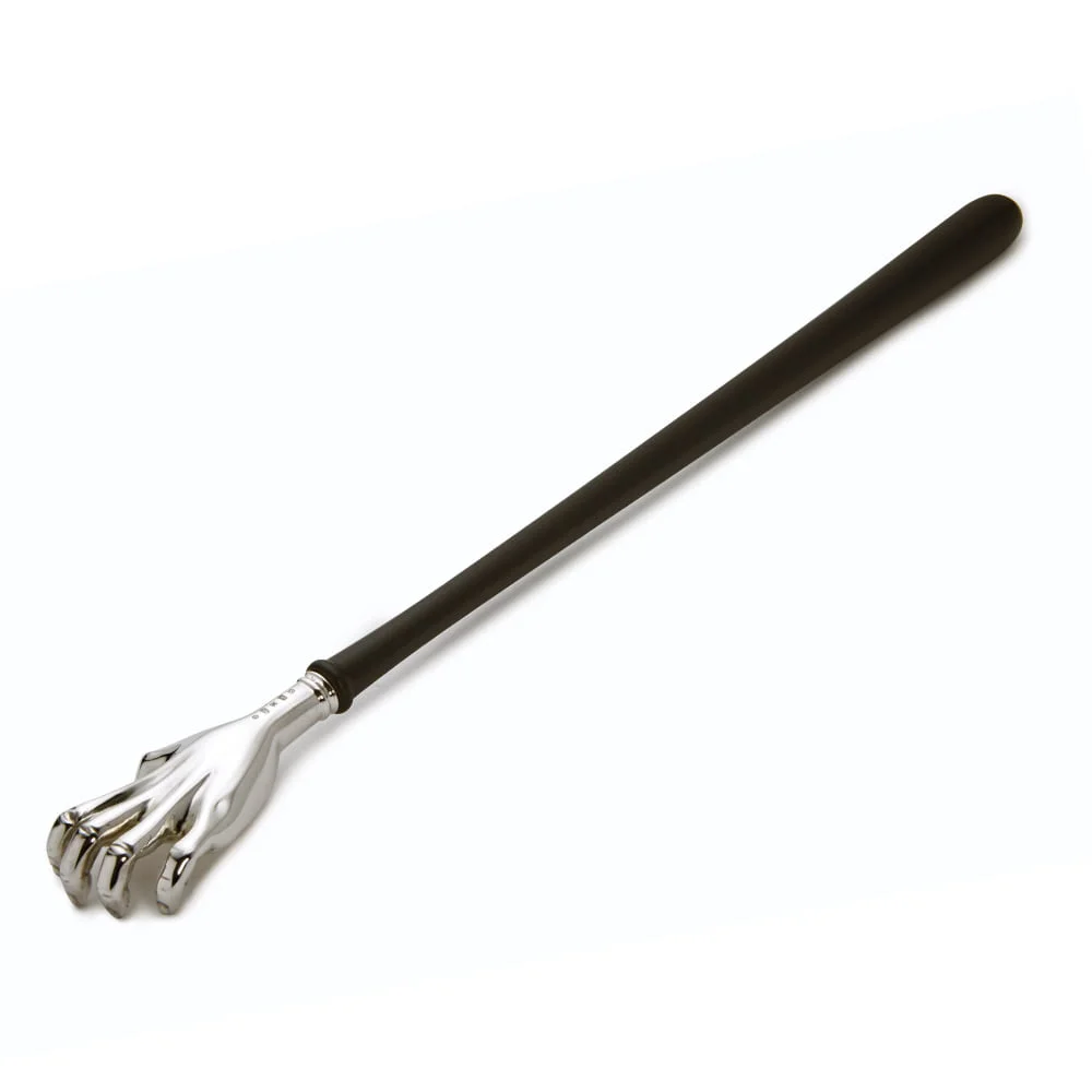 Sterling Silver Backscratcher with Ebony Handle by Francis Howard