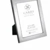 Silver Plated Flat Plain Photo Frame with Wood Back By Carrs Silver