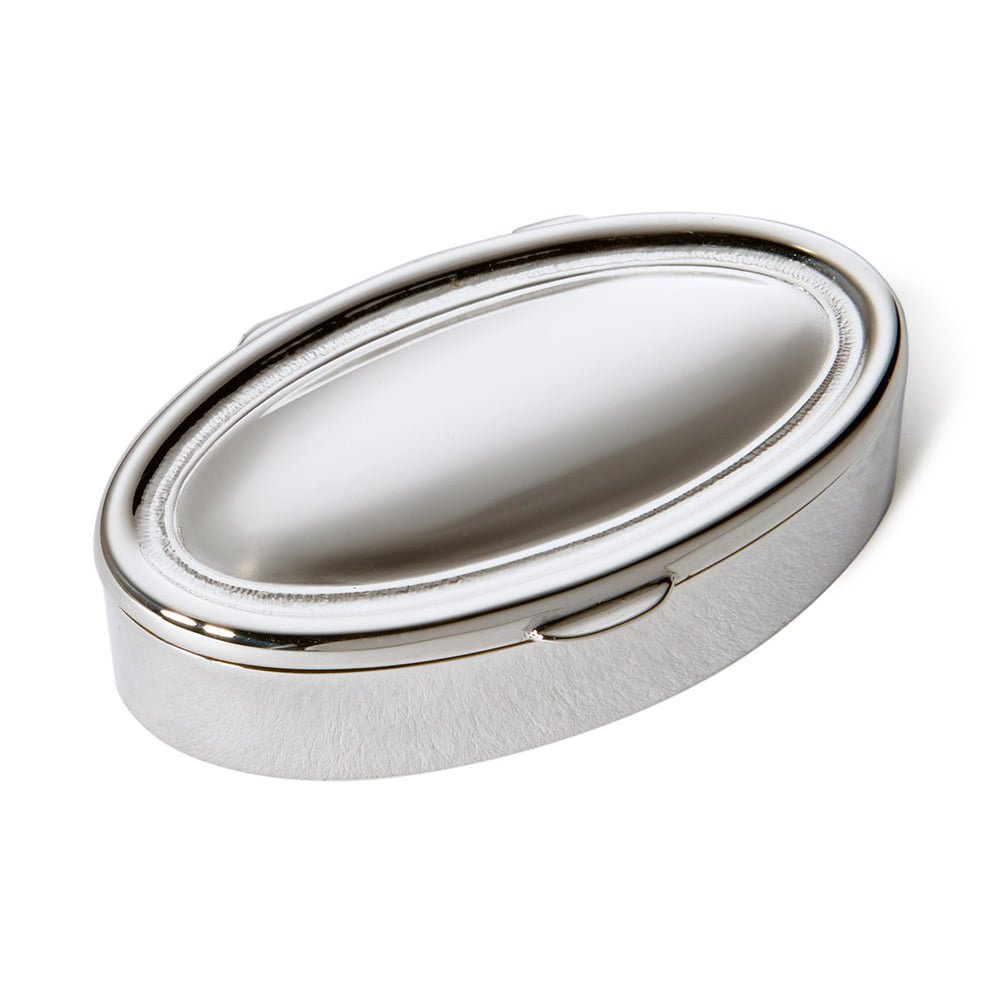 Sterling Silver Oval Pill Box from Francis Howard