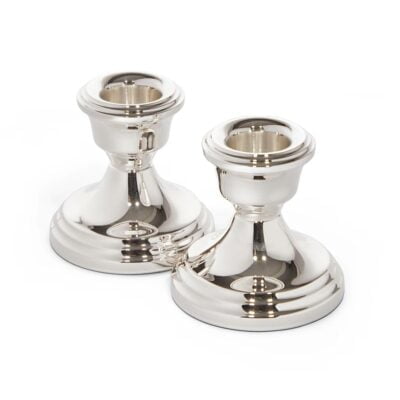 pair of sterling silver candlesticks