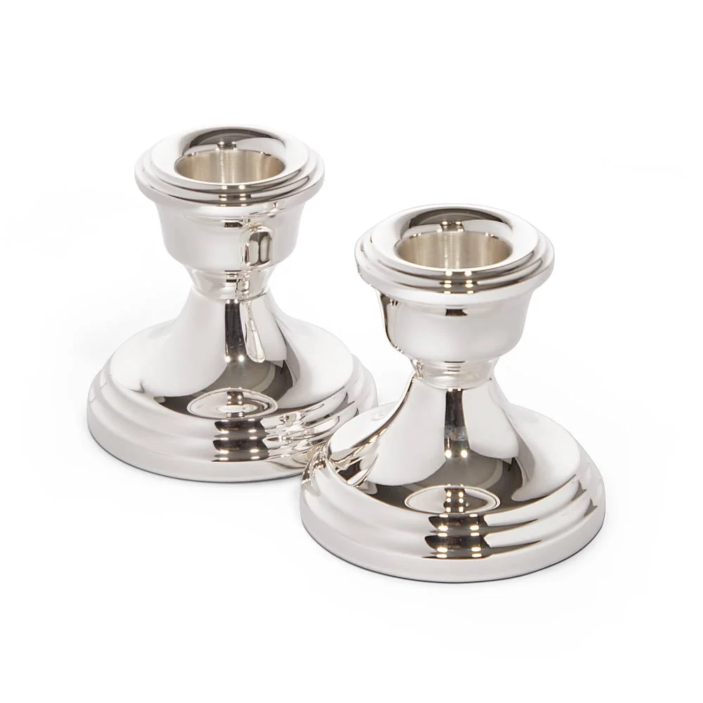 pair of sterling silver candlesticks